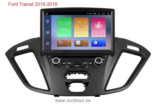 Ford Transit Android bil stereo multimedia GPS bil navigation retrofit bilradio Apple CarPlay