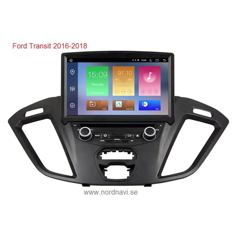 Ford Transit Android bil stereo multimedia GPS bil navigation retrofit bilradio Apple CarPlay