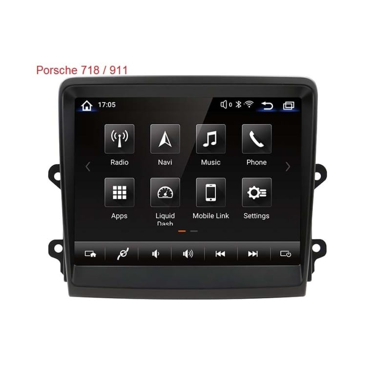 Porsche 718 Porsche 911 Android bilstereo multimedia GPS eftermontera bil navigation bluetooth retrofit bilradio Apple CarPlay